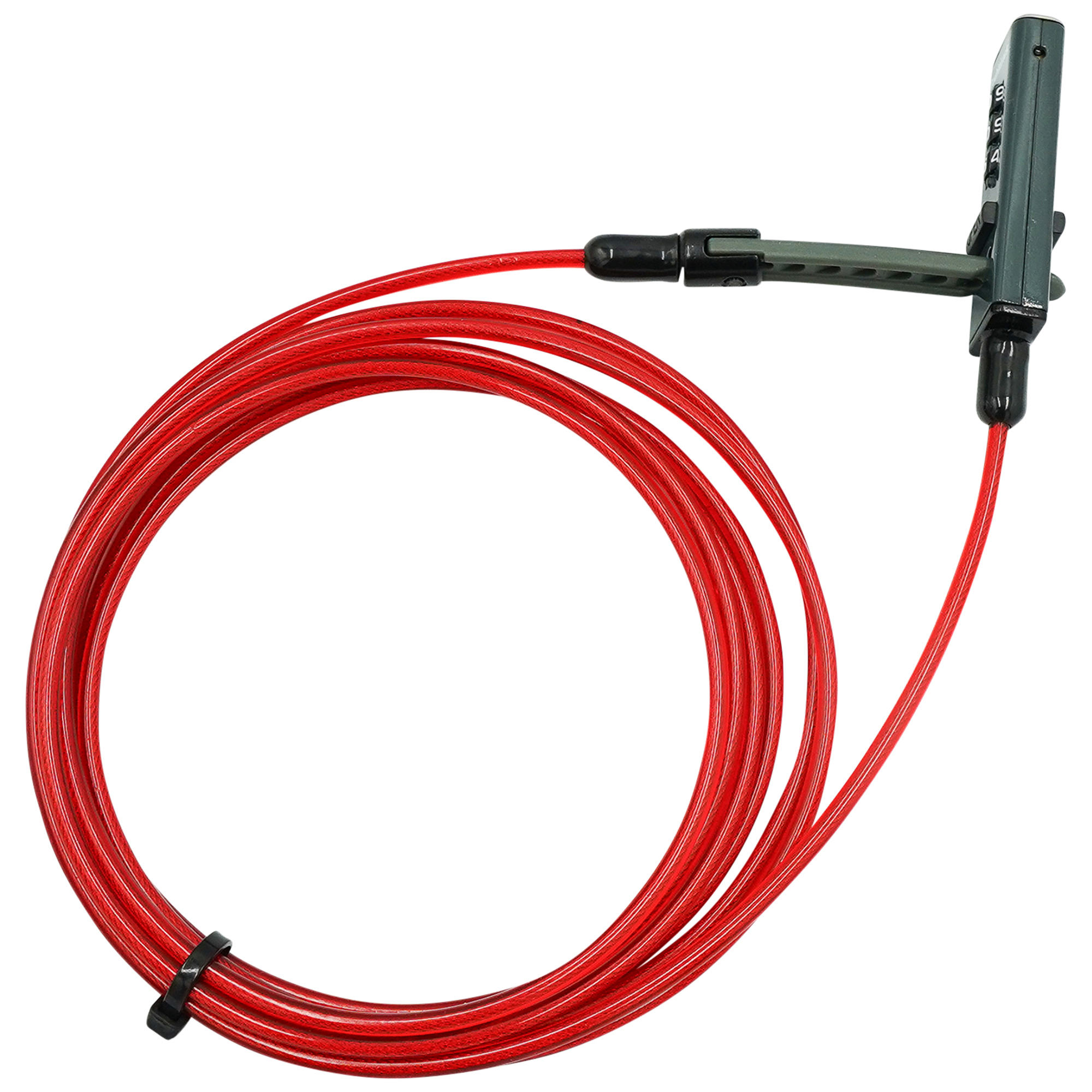 DoubleLock USA Otter Keyless Integrated Cable Lock — 4mm, Weatherproof, Resettable, Model# 834-300A